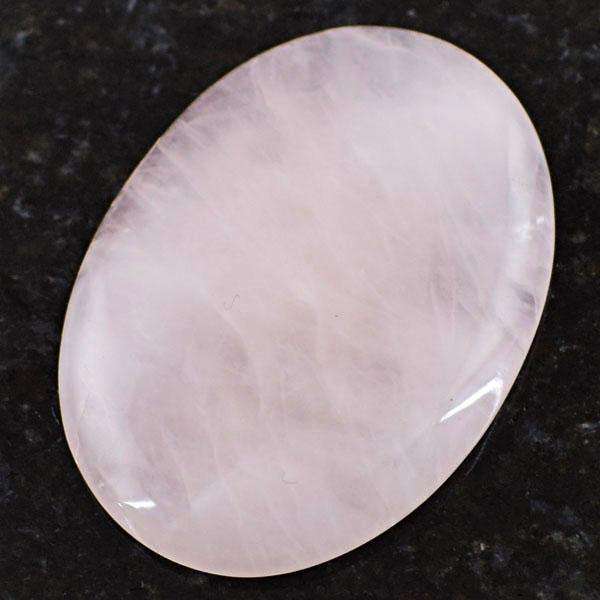 gemsmore:Amazing Genuine Oval Shape Pink Rose Quartz Loose Gemstone