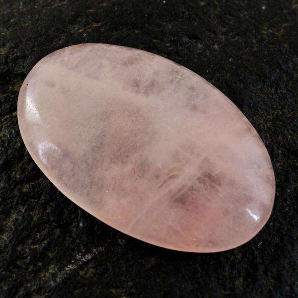 gemsmore:Amazing Genuine Oval Shape Pink Rose Quartz Loose Gemstone