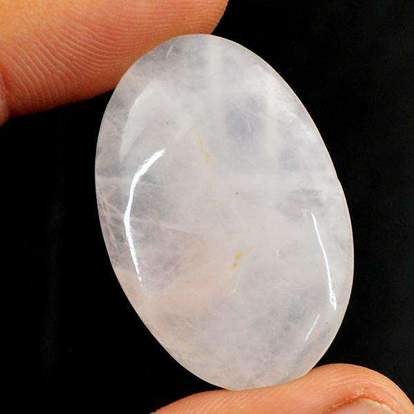 gemsmore:Amazing Genuine Oval Shape Pink Rose Quartz Loose Gemstone