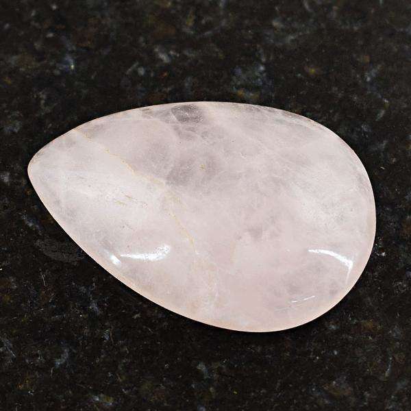 gemsmore:Amazing Genuine Pear Shape Pink Rose Quartz Loose Gemstone