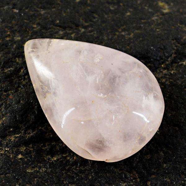 gemsmore:Amazing Genuine Pear Shape Pink Rose Quartz Untreated Loose Gemstone