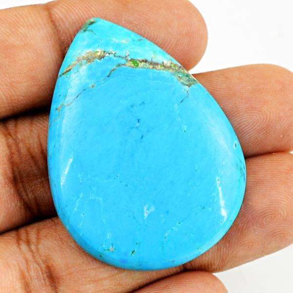 gemsmore:Amazing Genuine Pear Shape Turquoise Untreated Loose Gemstone