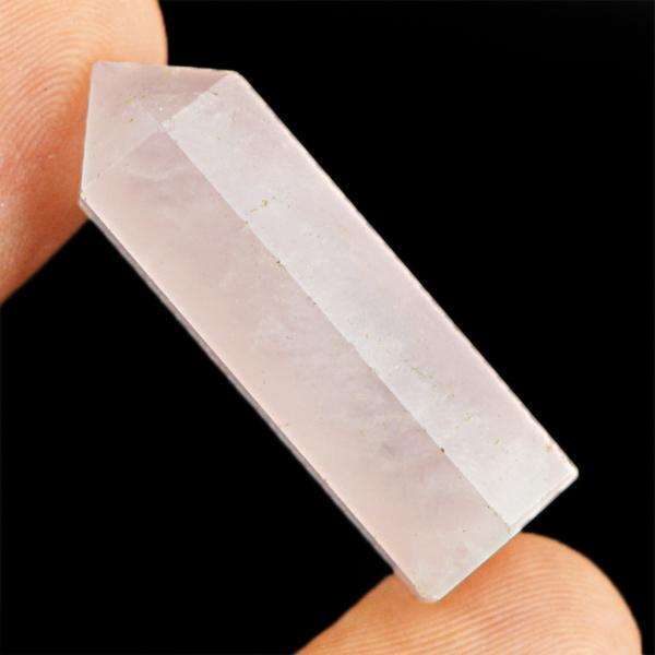 gemsmore:Amazing Genuine Pink Rose Quartz Healing Point