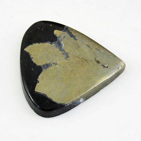 gemsmore:Amazing Genuine Pyrite Pear Shape Untreated Loose Gemstone