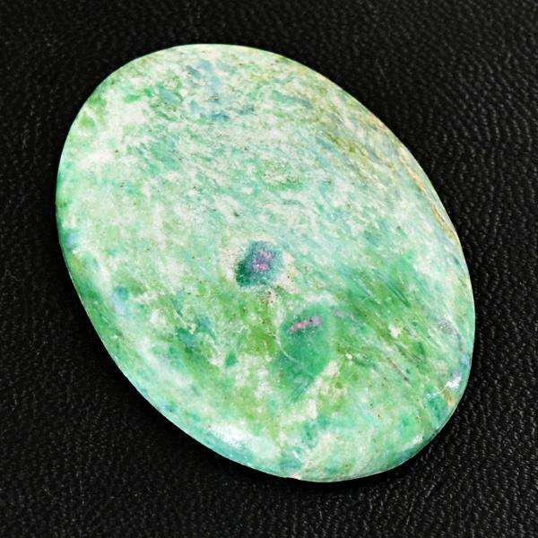 gemsmore:Amazing Genuine Ruby Zoisite Oval Shape Untreated Loose Gemstone