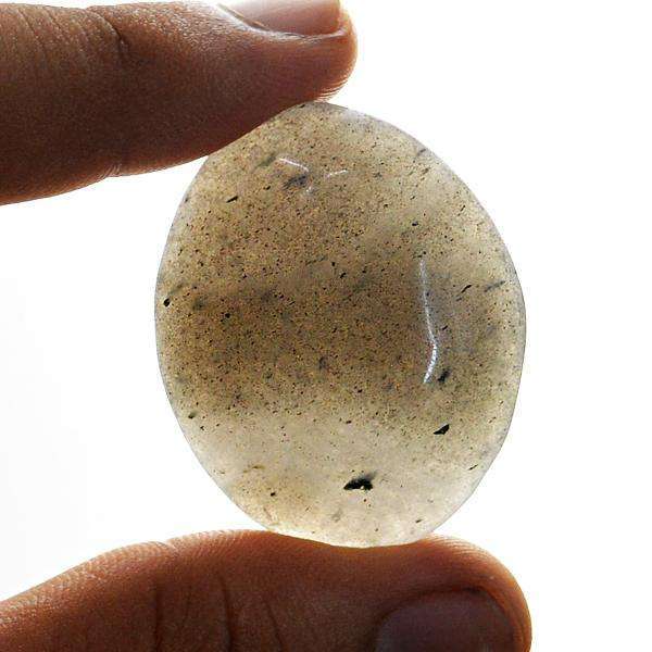 gemsmore:Amazing Genuine Rutile Quartz Oval Shape Loose Gemstone