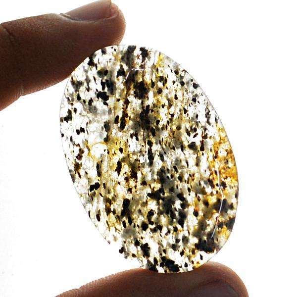 gemsmore:Amazing Genuine Rutile Quartz Oval Shape Loose Gemstone