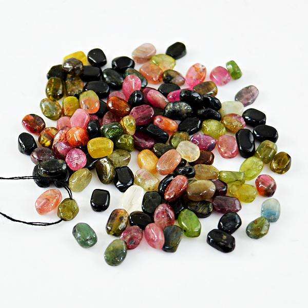 gemsmore:Amazing Genuine Watermelon Tourmaline Drilled Beads Lot