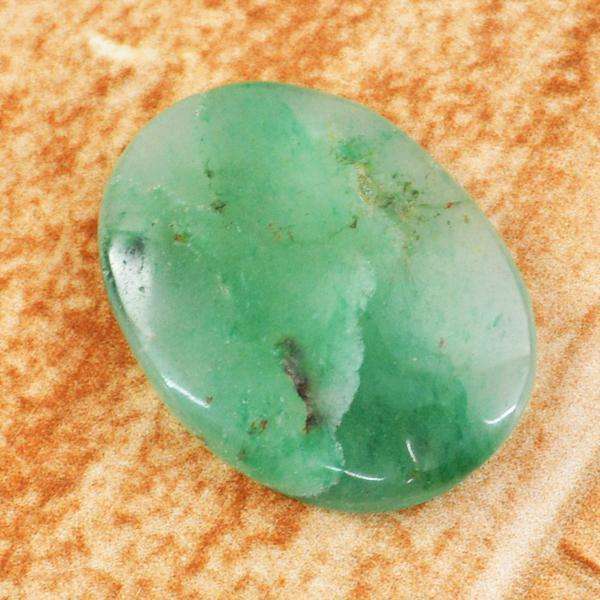 gemsmore:Amazing Green Aquamarine Oval Shape Loose Gemstone