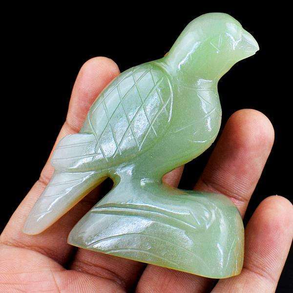 gemsmore:Amazing Green Aventurine Hand Carved Bird