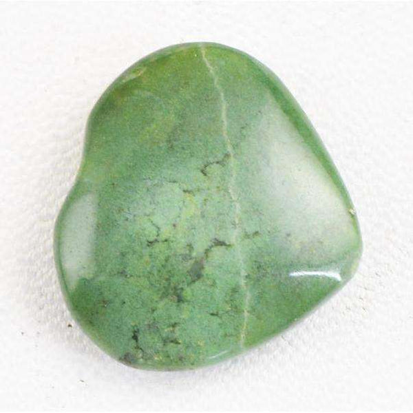 gemsmore:Amazing Green Aventurine Heart Shape Loose Gemstone