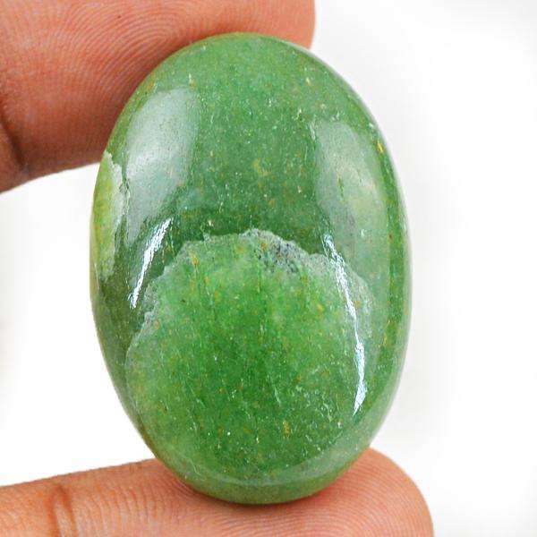 gemsmore:Amazing Green Aventurine Oval Shape Loose Gemstone