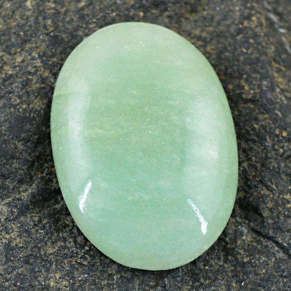 gemsmore:Amazing Green Aventurine Oval Shape Loose Gemstone