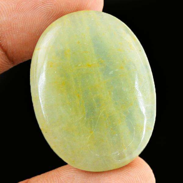 gemsmore:Amazing Green Aventurine Oval Shape Untreated Loose Gemstone