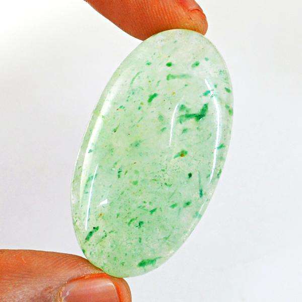 gemsmore:Amazing Green Aventurine Oval Shape Untreated Loose Gemstone