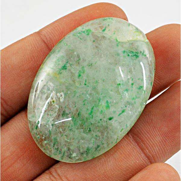 gemsmore:Amazing Green Aventurine Oval Shape Untreated Loose Gemstone