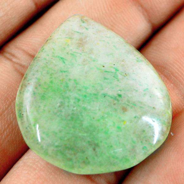gemsmore:Amazing Green Aventurine Pear Shape Untreated Loose Gemstone