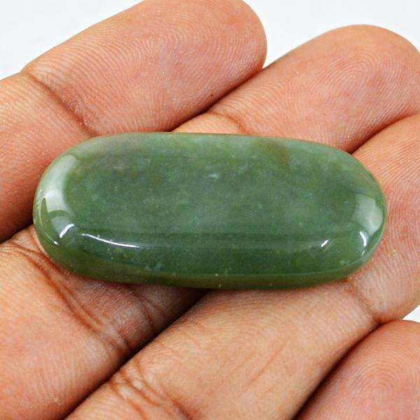 gemsmore:Amazing Green Jasper Oval Shape Loose Gemstone