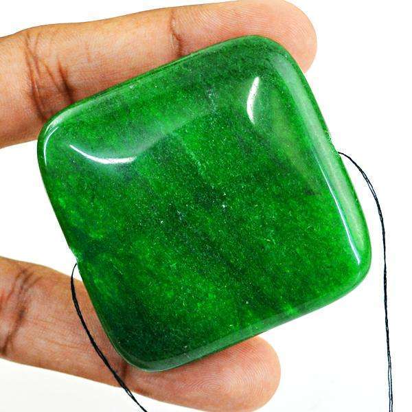 gemsmore:Amazing Green Onyx Drilled Gemstone