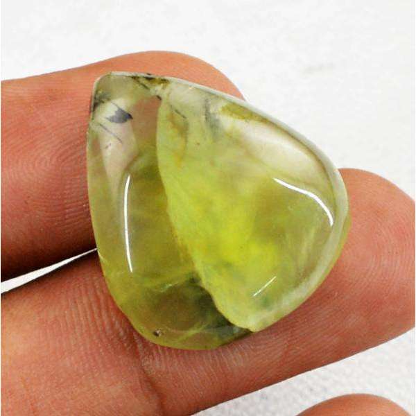gemsmore:Amazing Green Phrenite Pear Shape Untreated Loose Gemstone