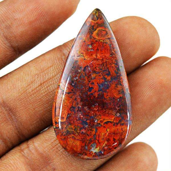 gemsmore:Amazing Hungarian Agate Pear Shape Loose Gemstone