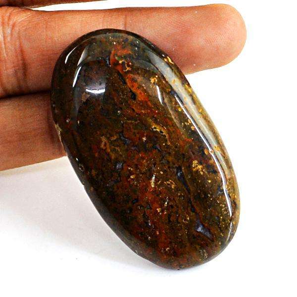 gemsmore:Amazing Iron Tiger Eye Oval Shape Untreated Loose Gemstone