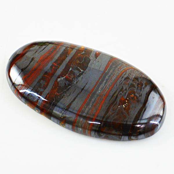 gemsmore:Amazing Iron Tiger Eye Oval Shape Untreated Loose Gemstone