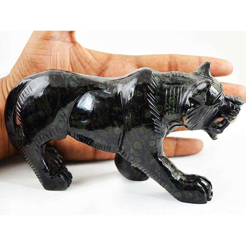 gemsmore:Amazing Kambaba Jasper Hand Carved Lion
