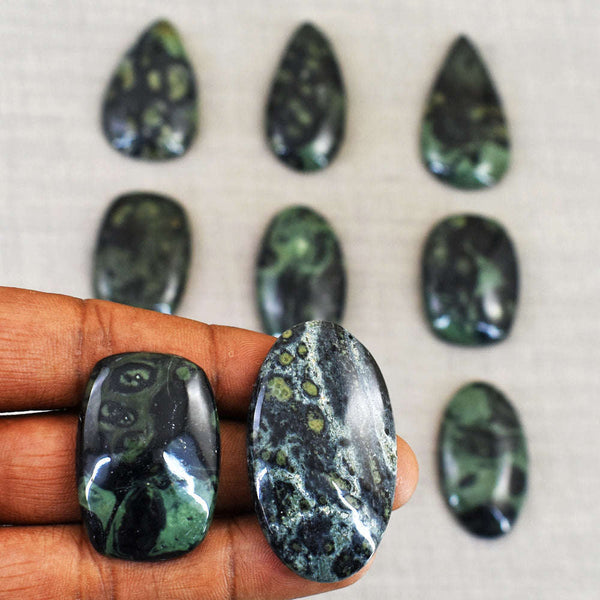 gemsmore:Amazing Kambaba Jasper Untreated Gemstone Cabochon Lot