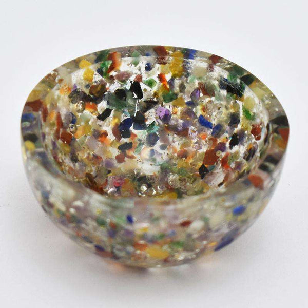 gemsmore:Amazing Mix Gem Orgone Hand Craved Bowl