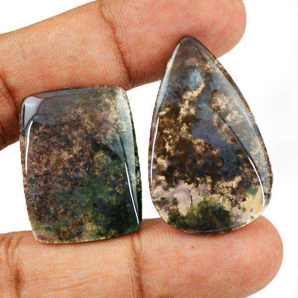 gemsmore:Amazing Moss Agate Loose Gemstone Lot