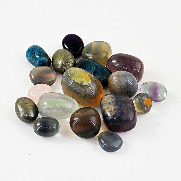 gemsmore:Amazing Multicolor Fluorite Drilled Beads Lot