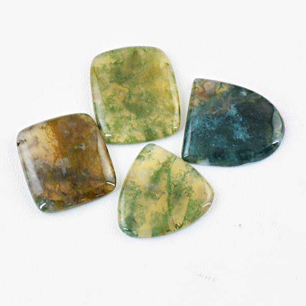 gemsmore:Amazing Multicolor Moss Agate Untreated Loose Gemstone Lot