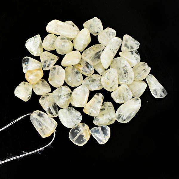 gemsmore:Amazing Natural Aquamarine Drilled Beads Lot