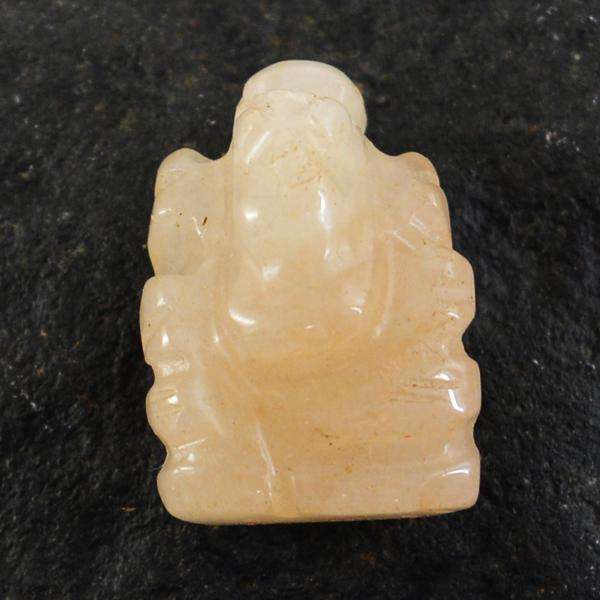 gemsmore:Amazing Natural Aventurine Carved Lord Ganesha Gemstone