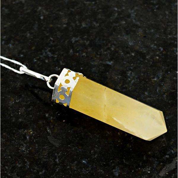 gemsmore:Amazing Natural Aventurine Healing Point Pendant