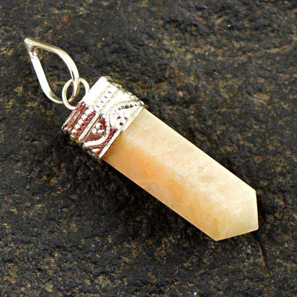 gemsmore:Amazing Natural Aventurine Healing Point Pendant