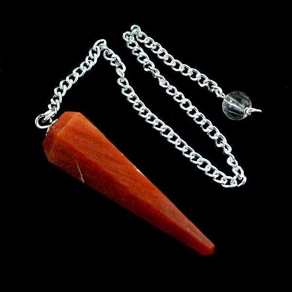 gemsmore:Amazing Natural Aventurine Healing Point Pendulum