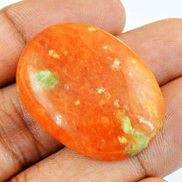 gemsmore:Amazing Natural Aventurine Oval Shape Untreated Loose Gemstone