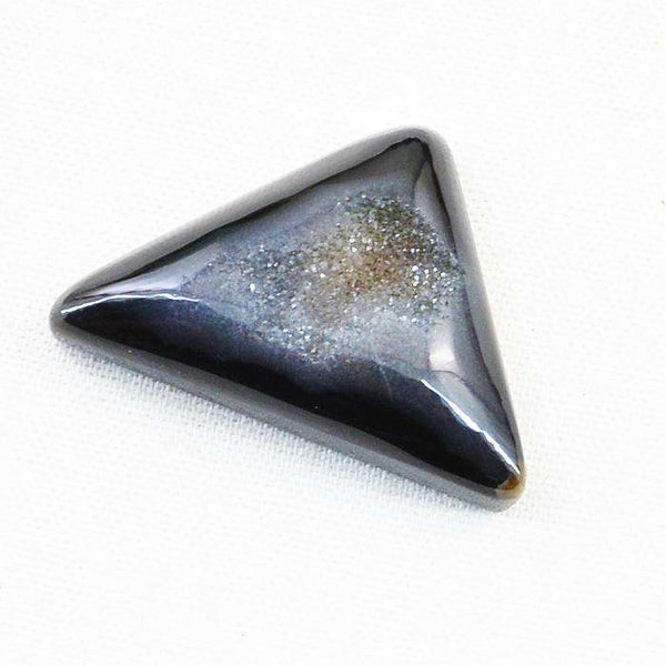 gemsmore:Amazing Natural Black Druzy Onyx Untreated Loose Gemstone