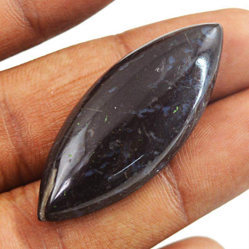 gemsmore:Amazing Natural Black Galaxy Jasper Loose Gemstone