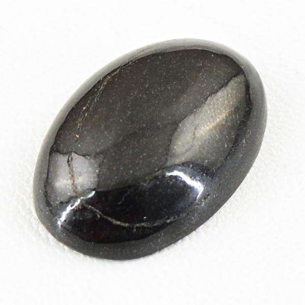 gemsmore:Amazing Natural Black Obsidian Oval Shape Untretaed Loose Gemstone