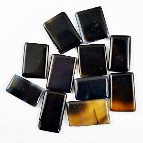 gemsmore:Amazing Natural Black Onyx Untreated Loose Gemstone Lot