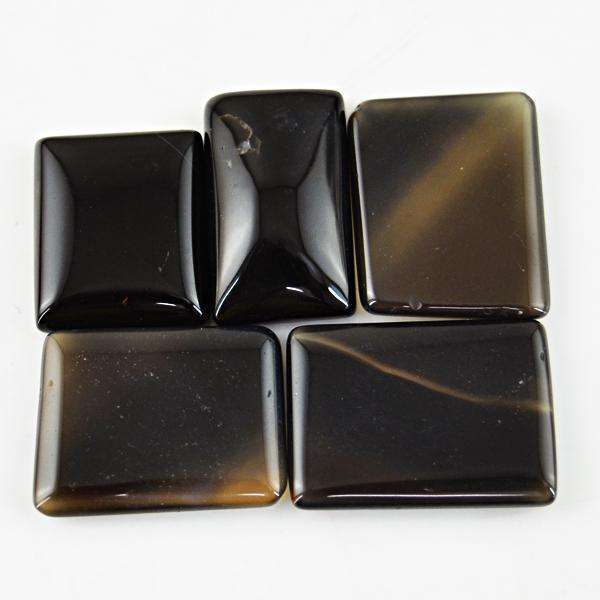 gemsmore:Amazing Natural Black Onyx Untreated Loose Gemstone Lot