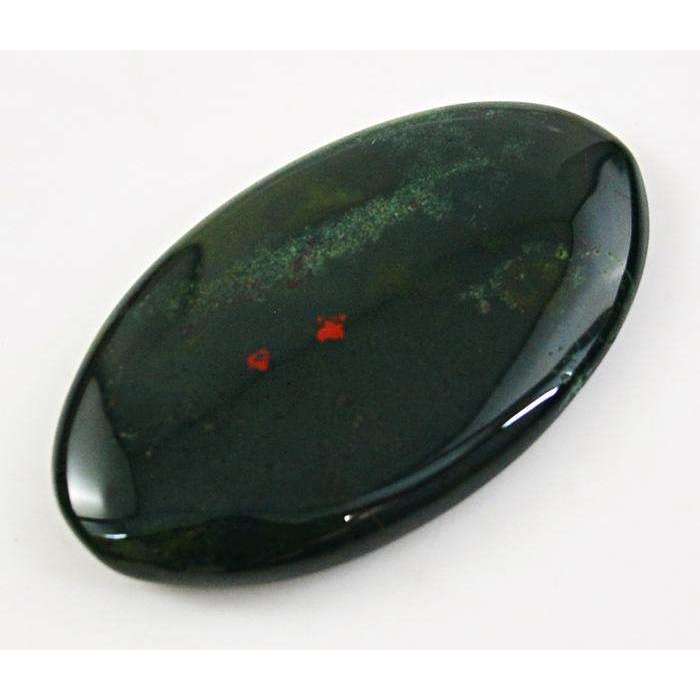 gemsmore:Amazing Natural Bloodstone Oval Shape Untreated Loose Gemstone