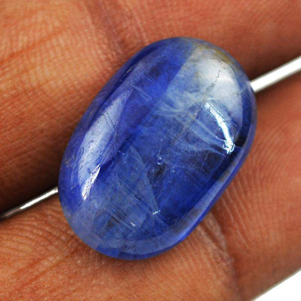 gemsmore:Amazing Natural Blue Kynite Oval Shape Gemstone