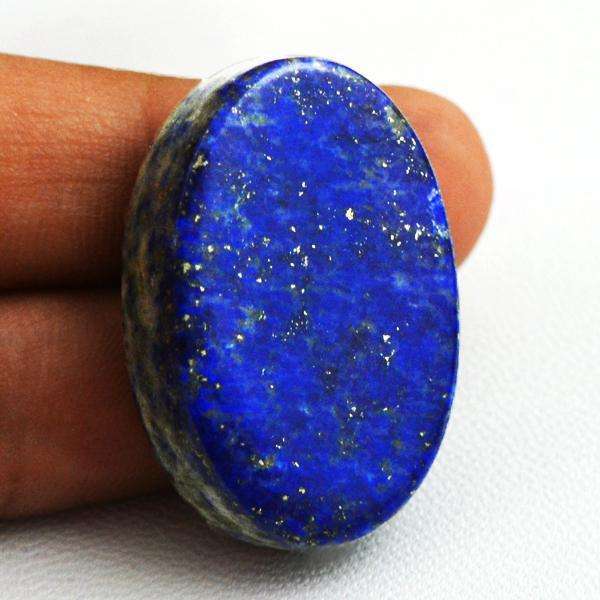 gemsmore:Amazing Natural Blue Lapis Lazuli Oval Shape Loose Gemstone