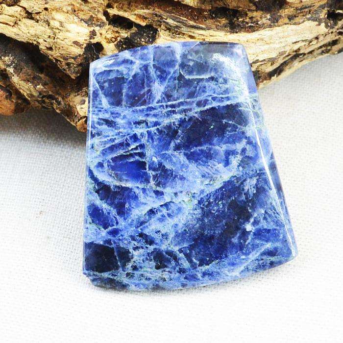 gemsmore:Amazing Natural Blue Sodalite Untreated Loose Gemstone