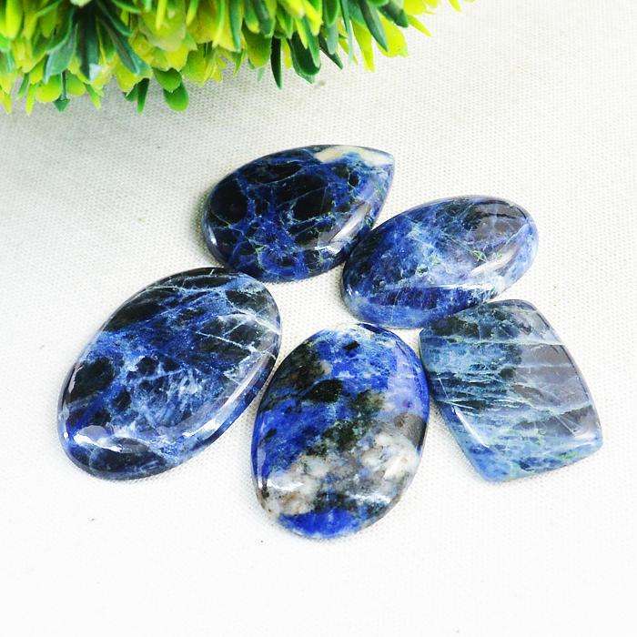 gemsmore:Amazing Natural Blue Sodalite Untreated Loose Gemstone Lot