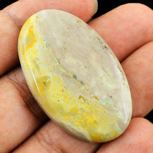 gemsmore:Amazing Natural Bumble Bee Jasper Oval Shape Loose Gemstone